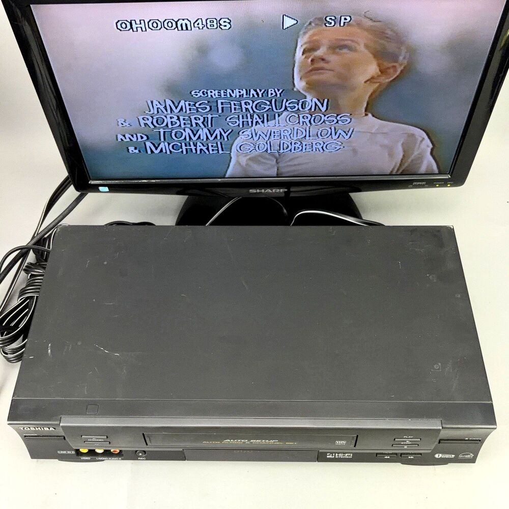 Toshiba W-614 VHS 4 Head VCR Video Cassette Recorder Player No Remote - TESTED - Picture 5 of 9